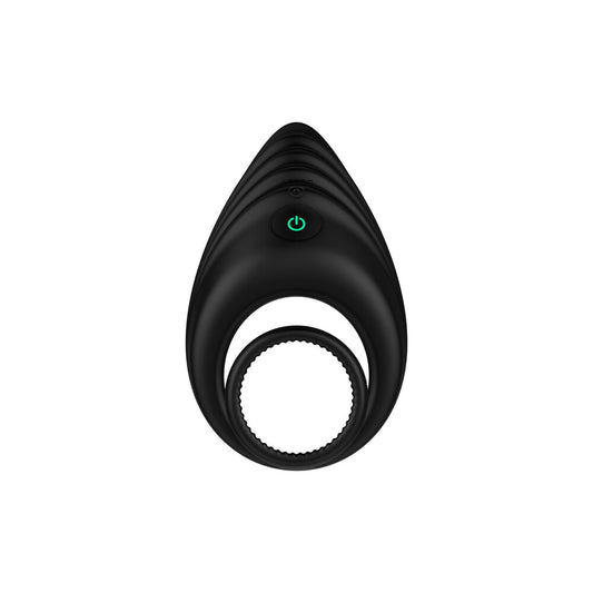 Nexus vibrating cock and ball ring in black, offering enhanced pleasure and prostate stimulation.