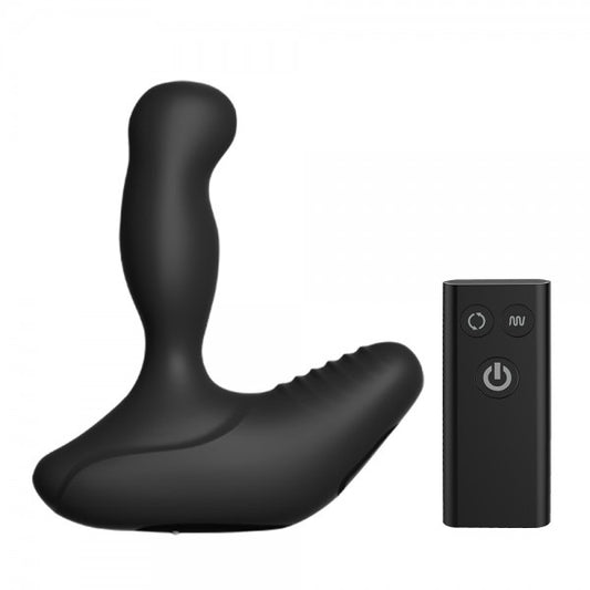 Nexus rev stealth prostate massager in sleek black, showcasing its ergonomic design and smooth finish.