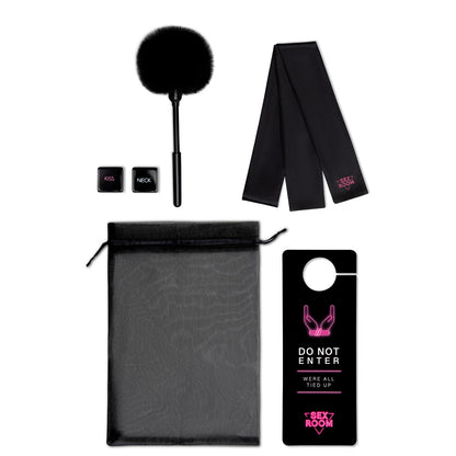 Dream Toys sex room vibe kit including restraints and pleasure objects for intimate play.