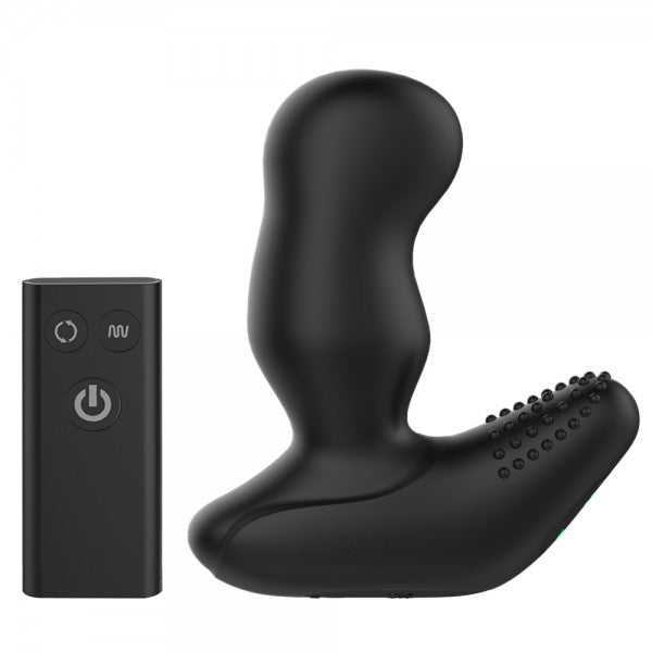 The Nexus Revo Extreme prostate massager, a smooth grey silicone pleasure device designed for internal stimulation.
