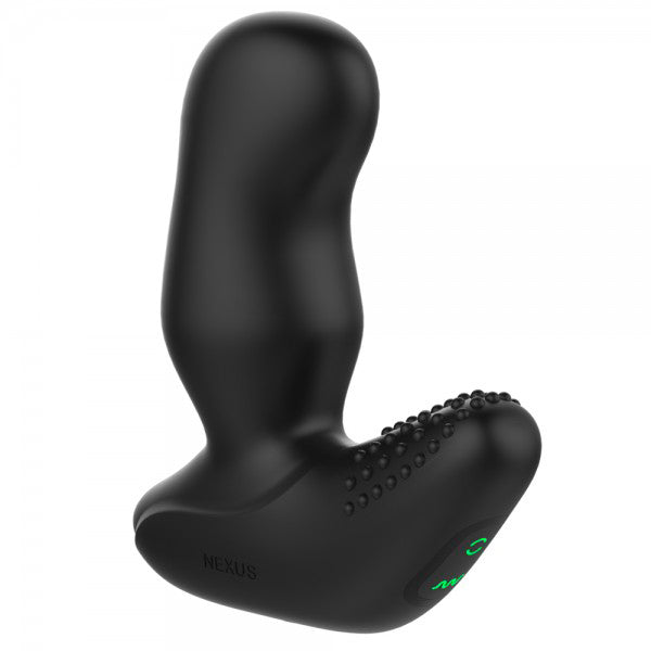 Nexus revo extreme prostate massager, black silicone, smooth finish for targeted stimulation and pleasure.