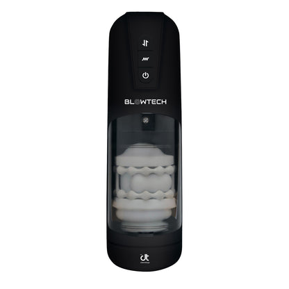 Dream Toys blowtech auto stroker: a vibrating masturbator for hands-free male pleasure.
