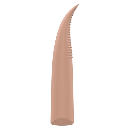 Dream Toys nude laurel mini travel massager, a discreet personal vibrator for pleasure.