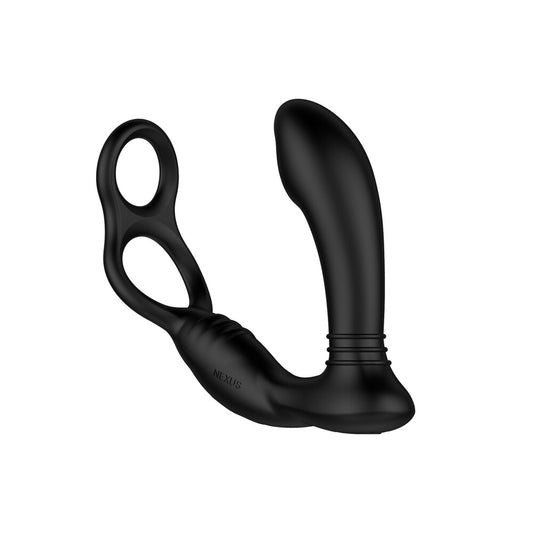 Nexus Simul8 Stroker Edition prostate massager, flesh-toned silicone with ribbed texture for enhanced pleasure.