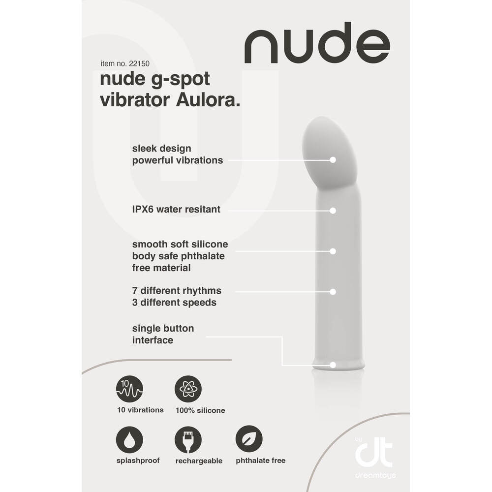 Nude-coloured mini vibrator from Dream Toys, designed for g-spot stimulation with a smooth finish.