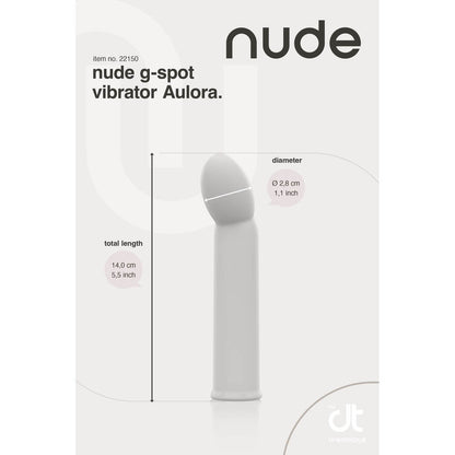 A nude-coloured, small aulora g-spot vibrator from dream toys, a smooth and discreet pleasure toy.