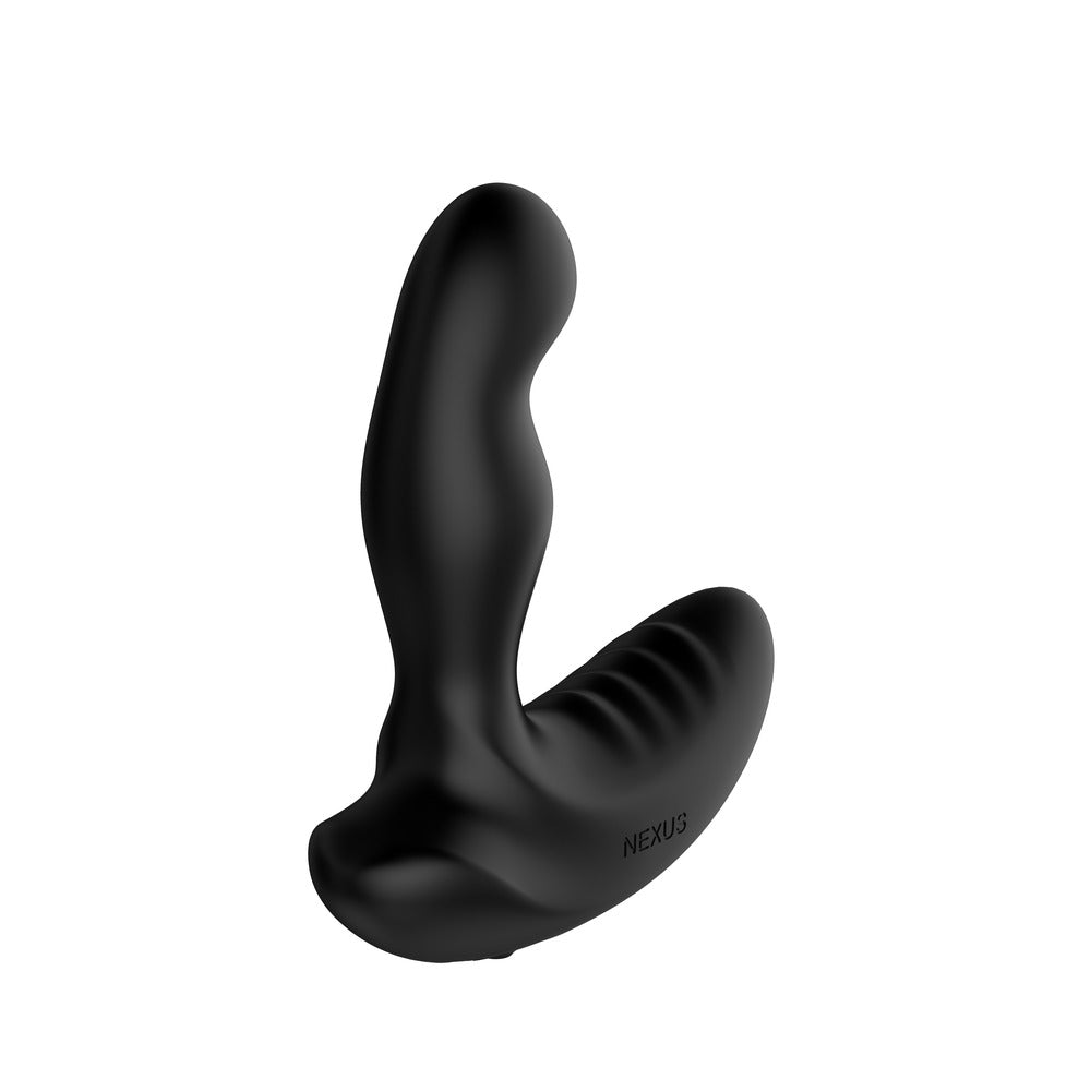 Nexus prostate massager with remote control, designed for comfortable and hands-free use.