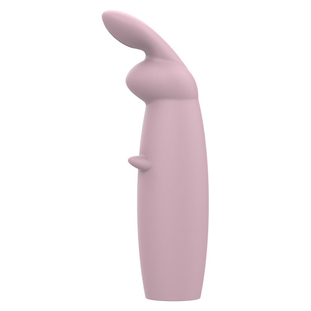 Dream Toys nude hazel mini rabbit massager vibrator for intimate pleasure, smooth finish.