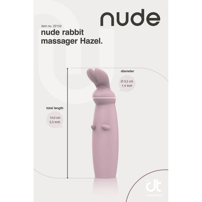 Nude hazel coloured mini rabbit vibrator massager from dream toys, a sensual toy.