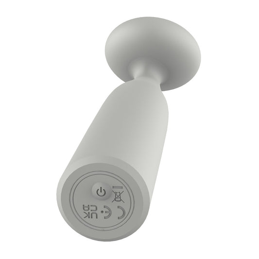 Nude-coloured mini wand vibrator by dream toys, a smooth and discreet pleasure product.