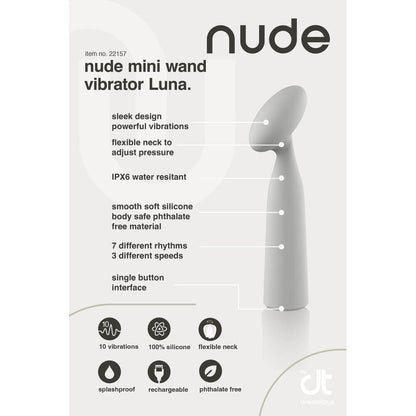 Nude coloured mini wand vibrator by dream toys, perfect for discreet personal pleasure.
