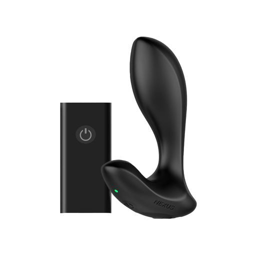 Small vibrating butt plug with a remote control, part of the nexus duo range.