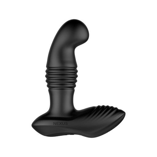 Nexus thrust prostate massager in black, with remote control for ultimate pleasure.
