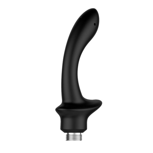 nexus shower douche duo kit for personal hygiene; chrome nozzles and white tubing.