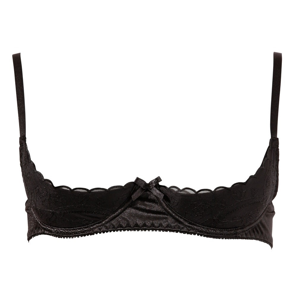 Cottelli half cup bra in black; a saucy lingerie piece for everyday wear.