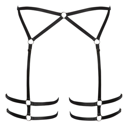 Cottelli strappy suspender belt for stockings, offering a daring and stylish lingerie look