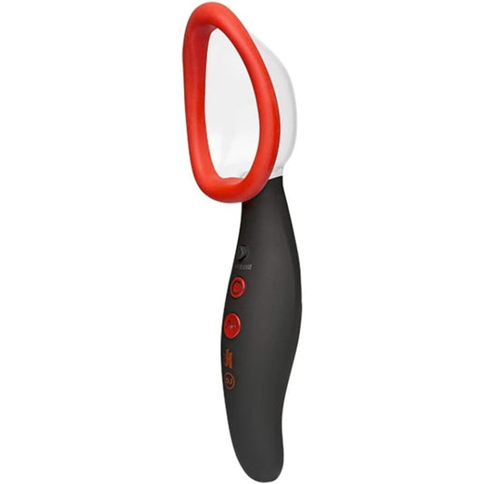 Doc Johnson kink pumped rechargeable automatic vibrating pussy pump for female pleasure.