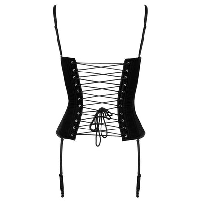 Cottelli Party black corset with boning detail, perfect for evening wear or dressing up.