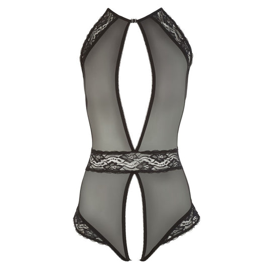 cottelli sheer crotchless body in a delicate, alluring style, perfect for boudoir moments.