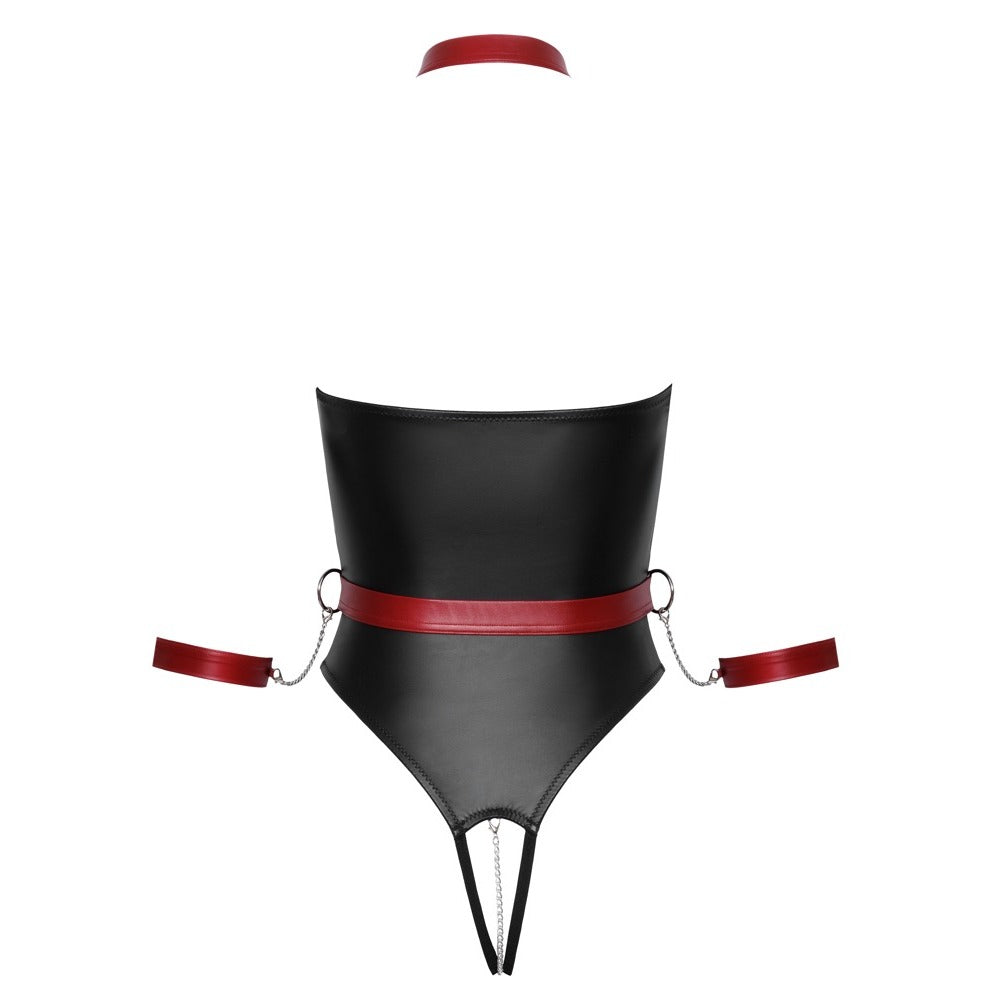 cottelli bondage body with harness, a daring and alluring basque for provocative nights