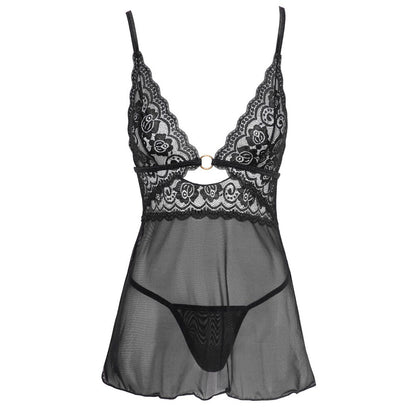 Cottelli Collection backless babydoll with matching thong, a sexy lingerie choice