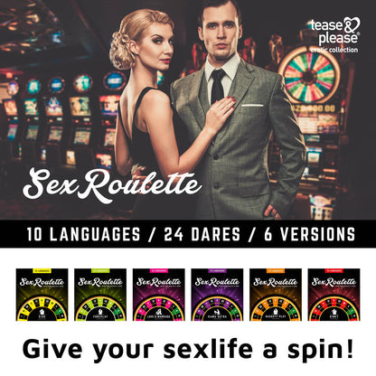 Tease and Please Kama Sutra Sex Roulette game with suggestive positions for frisky fun.