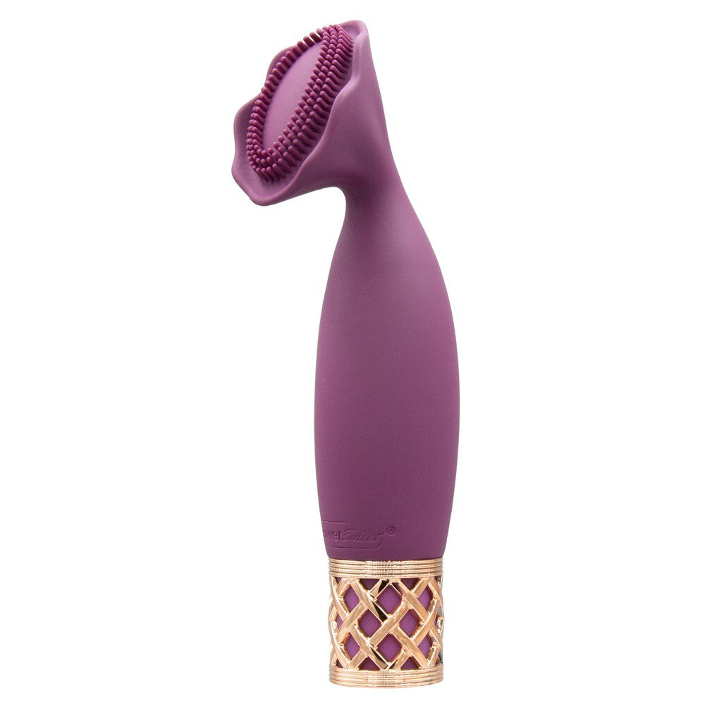 Close-up of the Pillow Talk Secrets Passion mini vibrator, a discreet pleasure toy.