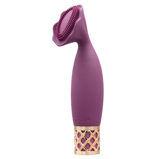 Close-up of the Pillow Talk Secrets Passion mini vibrator, a discreet pleasure toy.