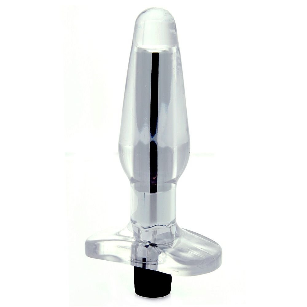 Aqua coloured vibrating butt plug from seven creations, a smooth and pleasurable sex toy.