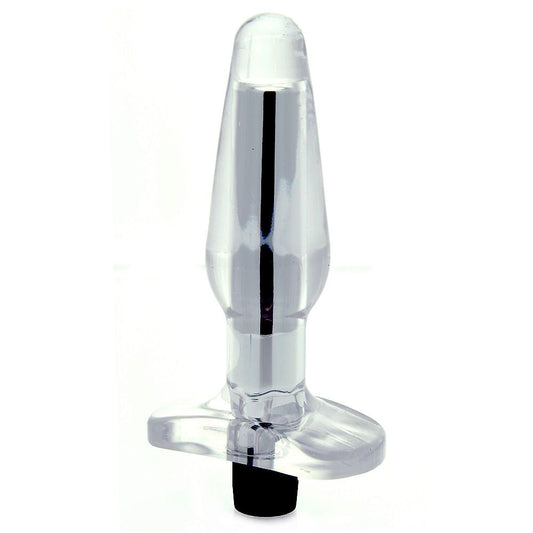 Aqua coloured vibrating butt plug from seven creations, a smooth and pleasurable sex toy.