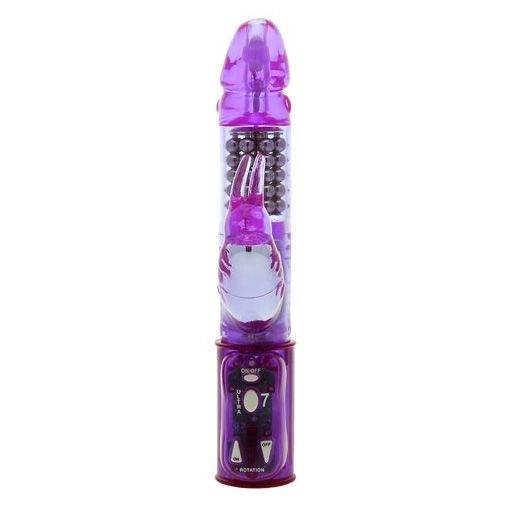 A shimmering, midnight black rabbit vibrator from Linx Kinx Minx, for deliciously intense pleasure.