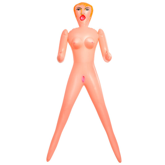 PipeDream's Becky, a beginner-friendly love doll. Realistic features and soft, premium materials for pleasure.