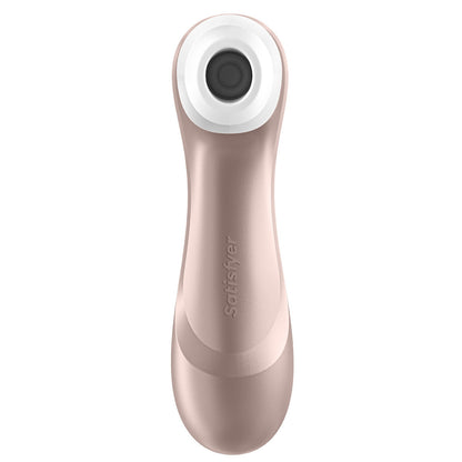 Satisfyer Pro 2 NEXT GENERATION clitoral massager, white with silver detailing, for pleasure.