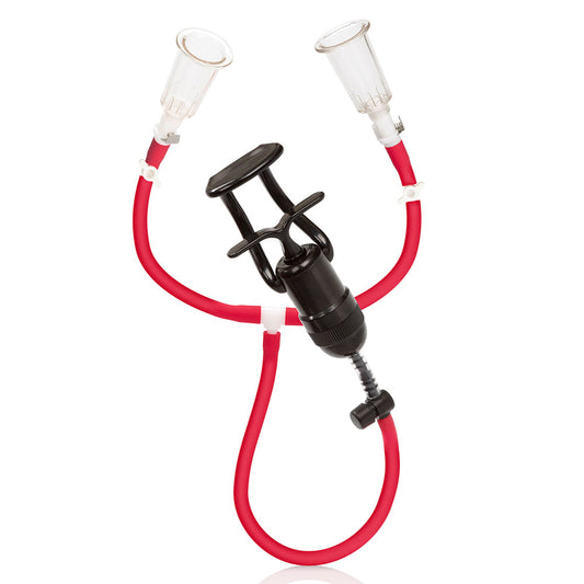 colt muscle nips pump by california exotic: clear plastic cups with tubing attached