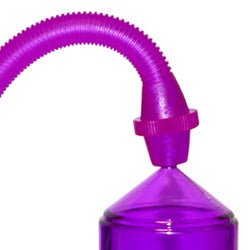 Clear plastic penis pump from Toy Joy, designed for pleasure and pressure enhancement.
