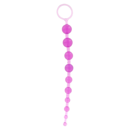 Toy Joy 10 Thai anal beads: smooth, graduated anal sex toy with a flexible design.