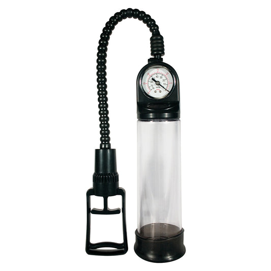 scala playhouse toyjoy power pump master penis enlarger: clear plastic cylinder with gauge