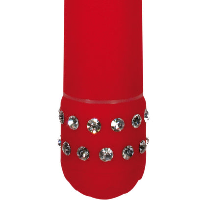 Diamond red mini vibrator from Toy Joy Sex Toys, a shiny and discreet pleasure toy.