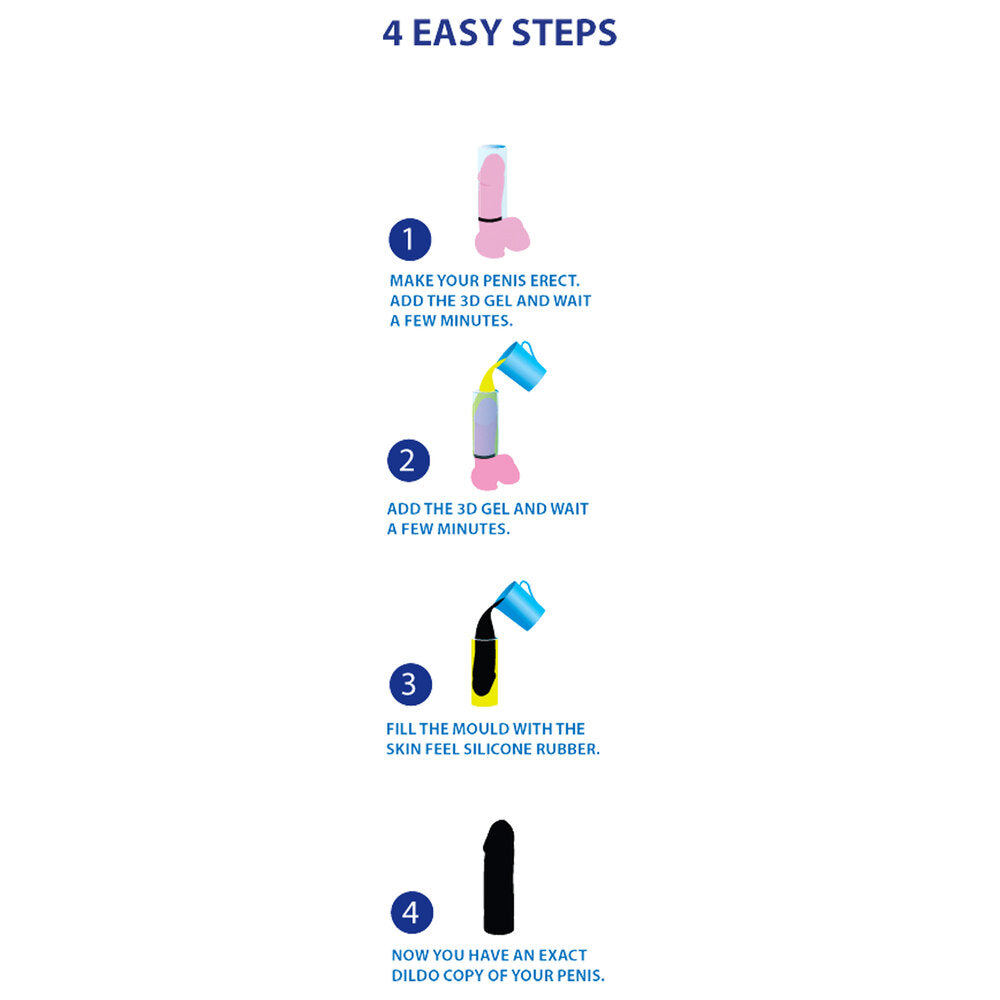 Cloneboy cast your own personal dildo kit, showing a black mould-making set for pleasure.