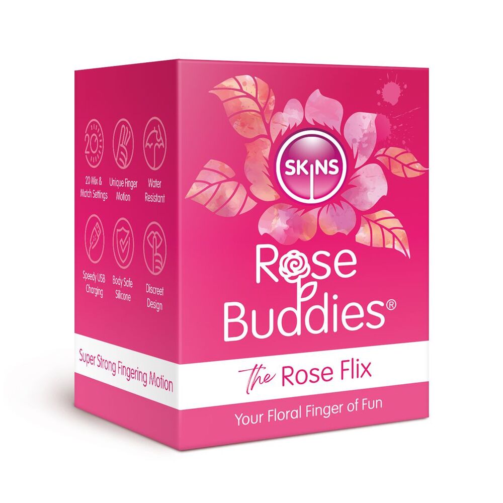 Close-up of a pink, rose-shaped clitoral massager, a smooth and discreet pleasure toy.