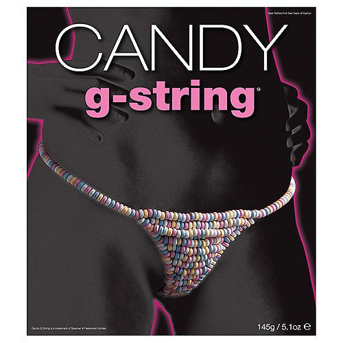 Spencer and Fleetwood candy g-string made of edible sweet treats, fun lingerie novelty gift.