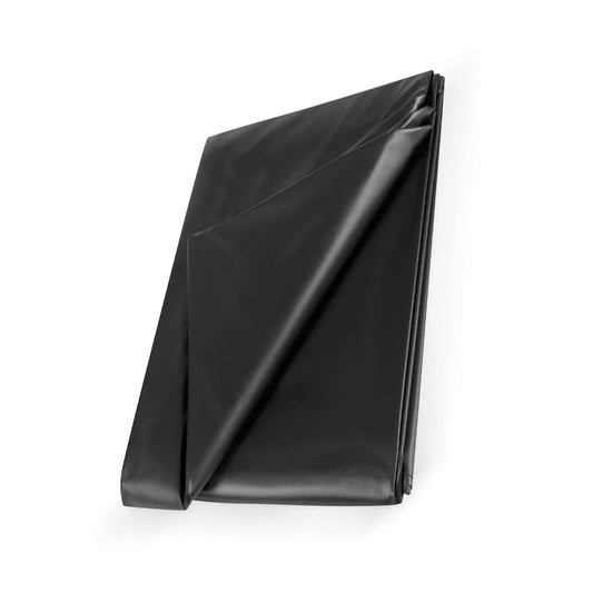 wet play pvc bedsheet black 210x200cm black studio product shot