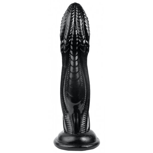 A purple pal isle dildo from monster toys, with a smooth, soft finish.
