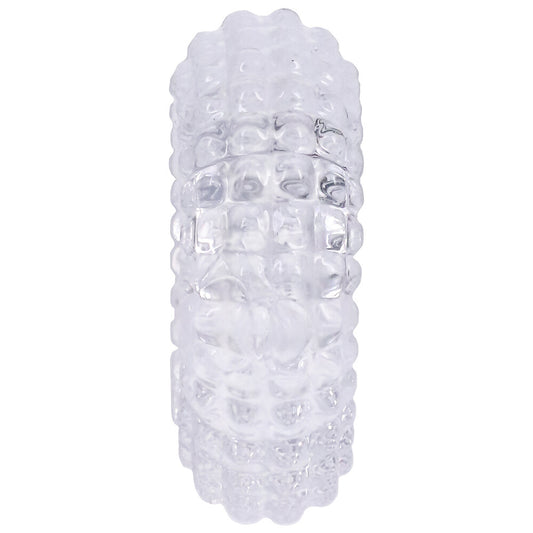 doc johnson radial cock ring, solid black with textured design for enhanced pleasure