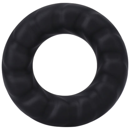 chunky black fat tire cock ring from doc johnson, for love and enhanced pleasure