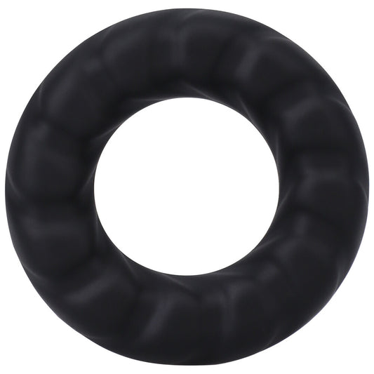 chunky black fat tire cock ring from doc johnson, for love and enhanced pleasure