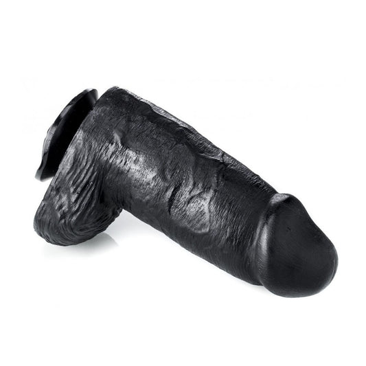 Large, skin-tone coloured, smooth hardastic dildo from Various Toy Brands. Textured for enhanced pleasure.