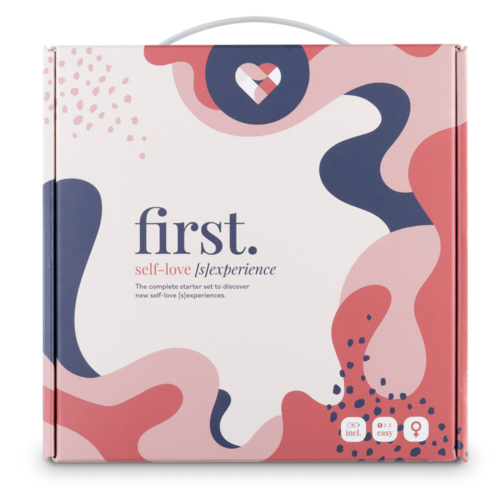 The 'First Self Love Sexperience' kit: a joyful collection of pleasure-enhancing toys.