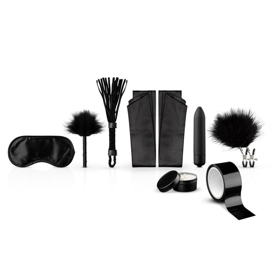 The First Kinky Sexperience starter kit, a collection of sex toys for beginners.