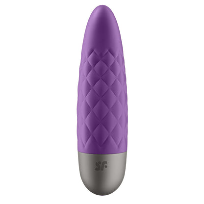 Violet satisfyer ultra power bullet 5 vibrator; a sleek mini massager for precision pleasure.